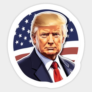 Trump Portrait Sticker
